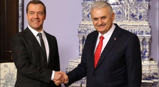 Başbakan Yıldırım ile Medvedev&#039;den ortak açıklama