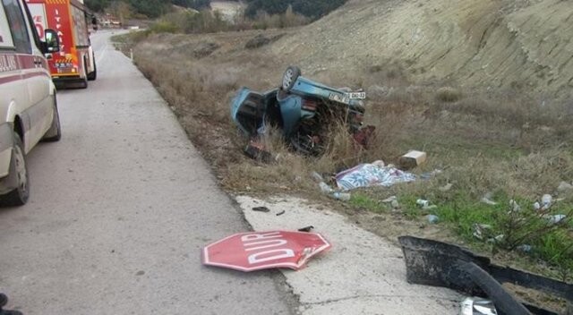 Bigadiç&#039;te kaza, 1 kişi hayatını kaybetti