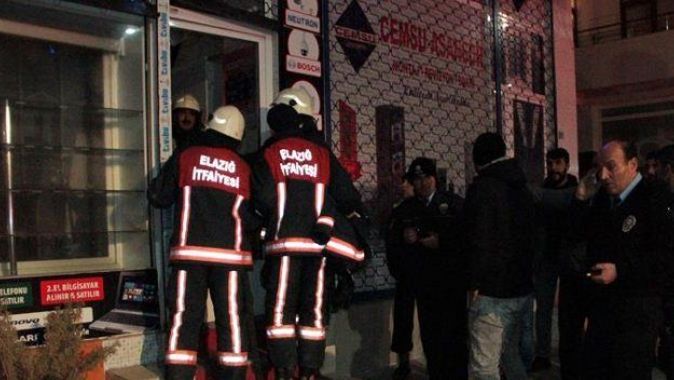 Elazığ&#039;da iş yeri yangını