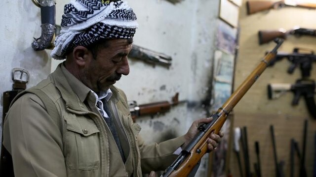 Erbil&#039;deki silah tamircilerinin tezgahları boş kalmıyor