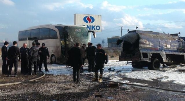 Gaziantep&#039;te yakıt tankeri patladı