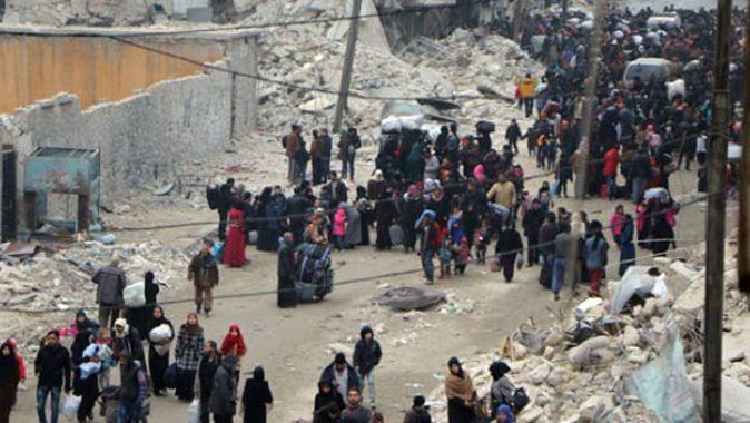 Halep&#039;te büyük katliam! Kafileler halinde kaçıyorlar...