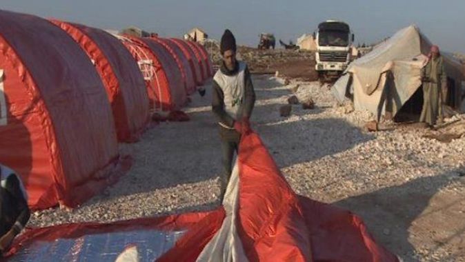 İdlib&#039;e 3 çadır kent kuruluyor