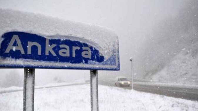 Meteorolojiden Ankara için yoğun kar uyarısı