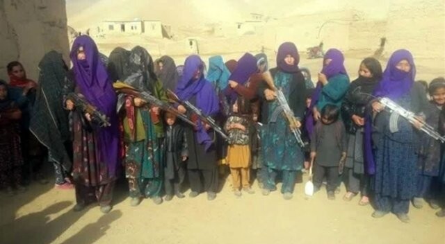 Afgan kadınlar DAEŞ&#039;e karşı silahlandı