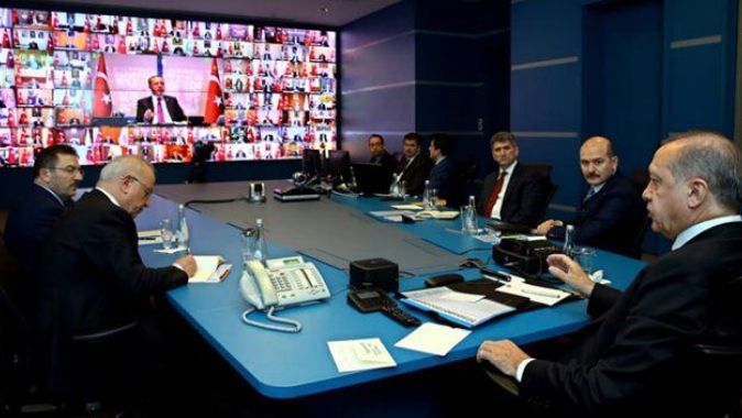 Cumhurbaşkanı 81 ilin valisiyle telekonferans görüşmesi yaptı