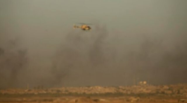 Irak&#039;ta askeri helikopter düştü