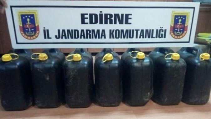Edirne&#039;de 153 litre asit anhidrit ele geçirildi