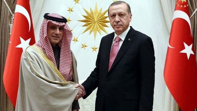 Erdoğan Suudi Arabistan Dışişleri Bakanı Cubeyr&#039;i kabul etti