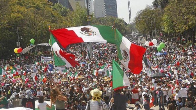 Meksika&#039;da Trump karşıtı gösteri