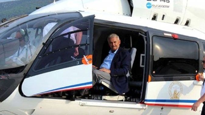 Başbakan Yıldırım&#039;ın helikopteri pisti üç kez pas geçti