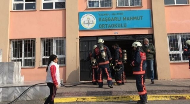 İstanbul’da korkutan okul yangını