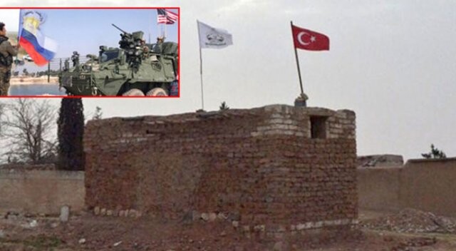 Menbiç&#039;te bayrak savaşları: YPG, ABD ve Rusya Bayrağı açtı, ÖSO Türk Bayrağı