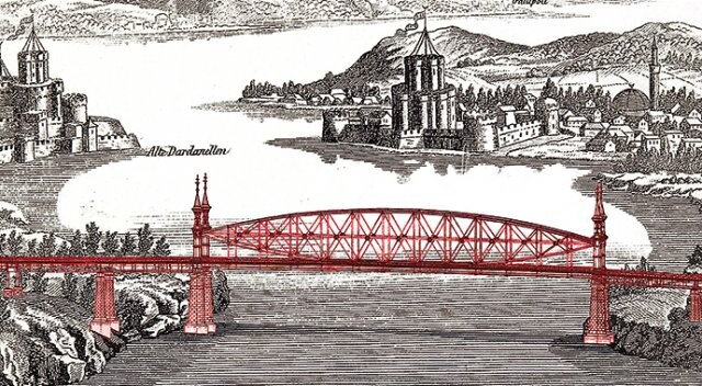 Osmanlı 138 yıl önce Çanakkale’ye köprü kurmak istemiş