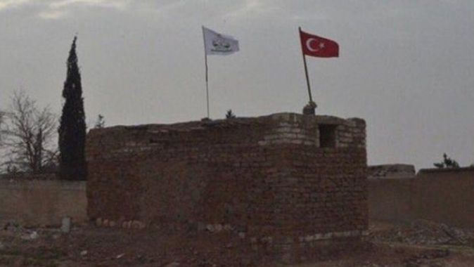 ÖSO Suriye&#039;de Türk bayrağını dalgalandırıyor