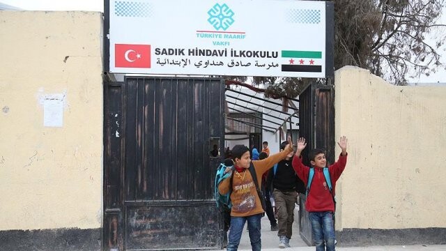 Türkiye Maarif Vakfı&#039;ndan Cerabluslu çocuklara eğitim desteği