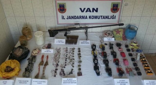 Van&#039;da PKK&#039;ya ait silah ve mühimmat ele geçirildi