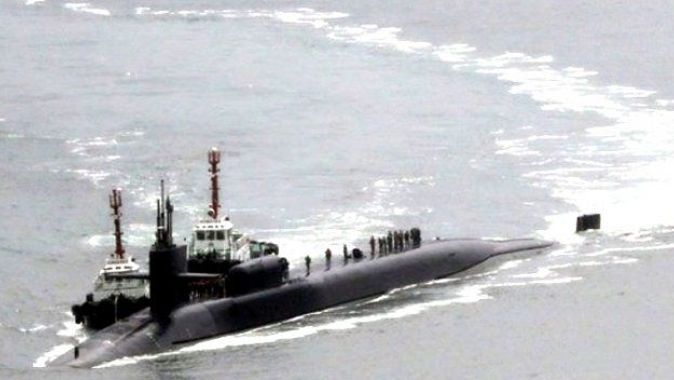 ABD&#039;nin nükleer denizaltısı Kore kıyısında