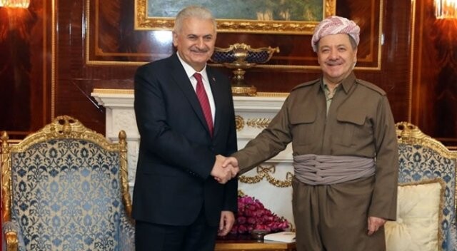 Başbakan Yıldırım, Mesut Barzani ile görüştü