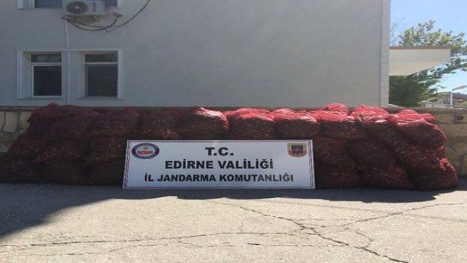 Edirne’de 80 bin TL’lik kaçak midye ele geçirildi