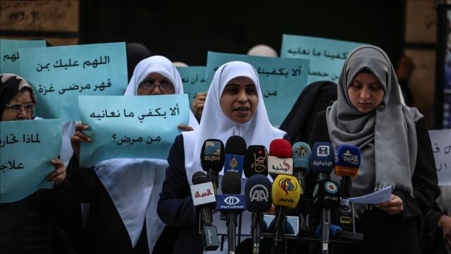 Gazzeli kadınlar elektrik kesintilerini protesto etti