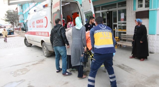 Konya&#039;da balkondan düşen kadın yaralandı