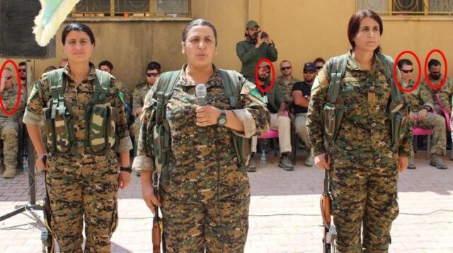ABD askerleri YPG&#039;lilerin yemin törenine katıldı