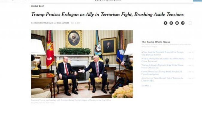 ABD basını: Trump, Erdoğan&#039;ı göklere çıkardı