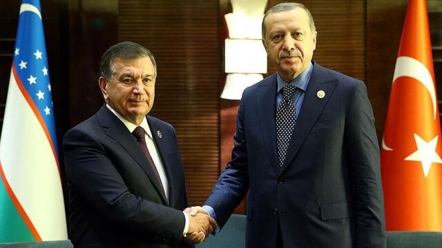 Cumhurbaşkanı Erdoğan, Mirziyoyev ve Szydlo ile görüştü