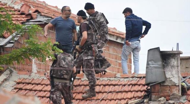 Edirne&#039;de polis alarma geçti! Özel harekat çatılarda aradı....