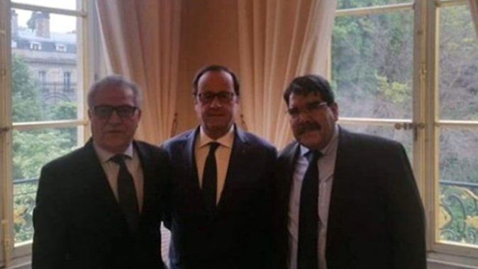 Fransa Cumhurbaşkanı Hollande teröristbaşı Salih Müslim&#039;i sarayda ağırladı