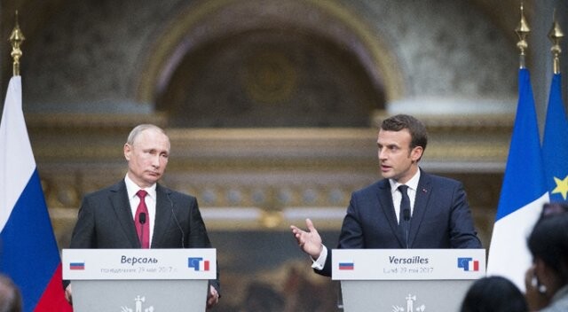 Macron ile Putin görüştü