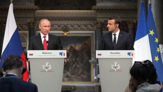 Macron: Rusya ile güçlü bir iş birliği arzu ediyorum