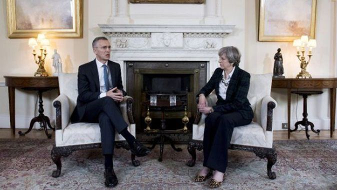 NATO Genel Sekreteri, İngiltere Başbakanı ile görüştü