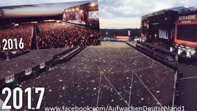 Almanya&#039;nın en büyük rock festivali ilk gününü boş geçirdi