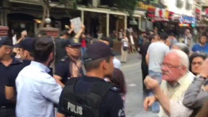 Ankara’daki izinsiz eyleme polis müdahale etti
