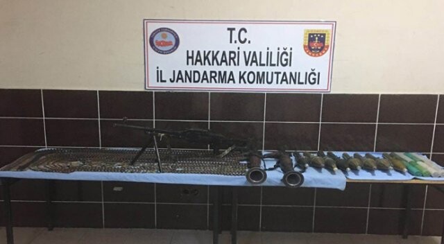 Hakkari&#039;de PKK’ya ait sığınakta silah ve mühimmat ele geçirildi