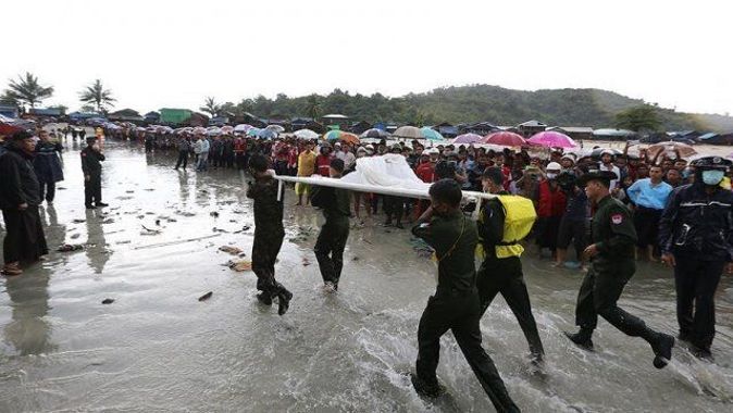 Myanmar&#039;da düşen uçaktaki 31 kişinin cesedine ulaşıldı