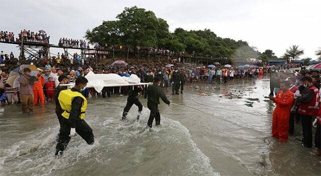 Myanmar&#039;da düşen uçaktaki 76 kişinin cesedine ulaşıldı