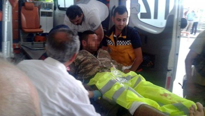 Trabzon&#039;da patlama: 2 asker yaralı