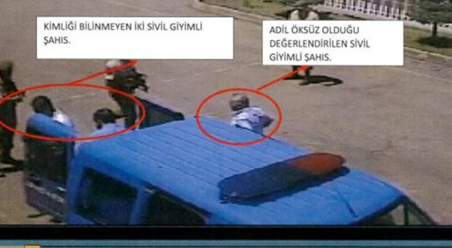 Adil Öksüz&#039;ün jandarma karakoluna getirilmesine ilişkin görüntüler