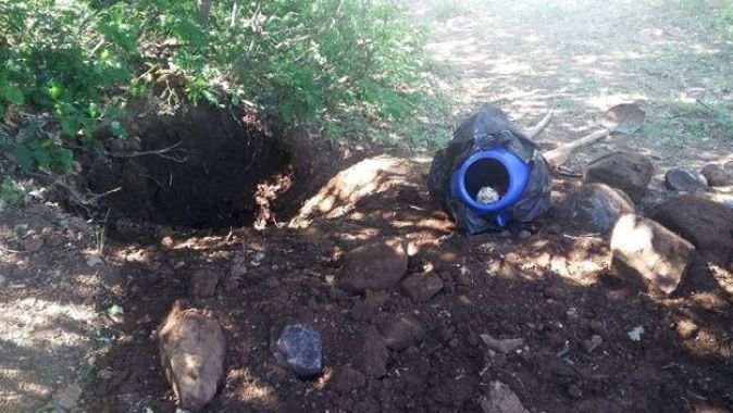 PKK&#039;nın gömülü silahı ele geçirildi