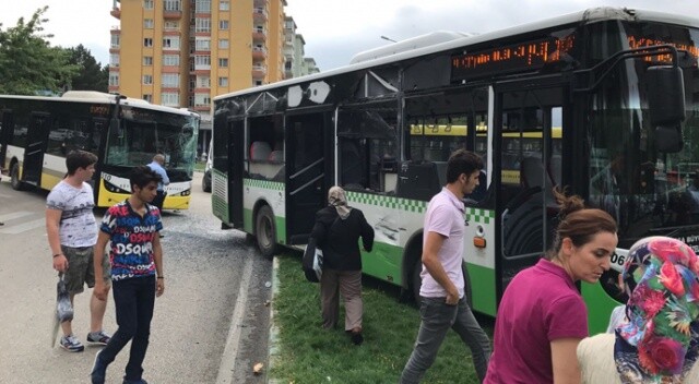 Bursa&#039;da otobüsler çarpıştı, yaralılar var