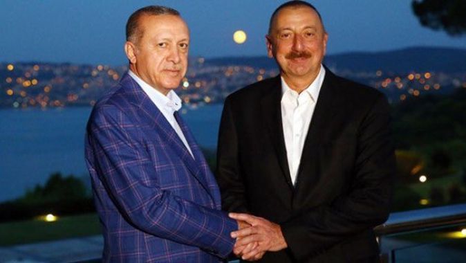 Cumhurbaşkanı Erdoğan, Aliyev ile fotoğrafını paylaştı