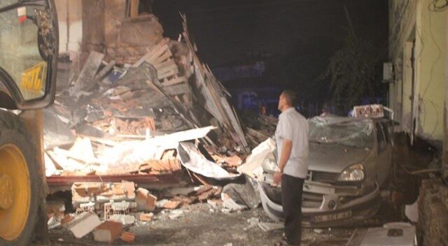 Kütahya&#039;da tüp patladı, 2 katlı bina yıkıldı