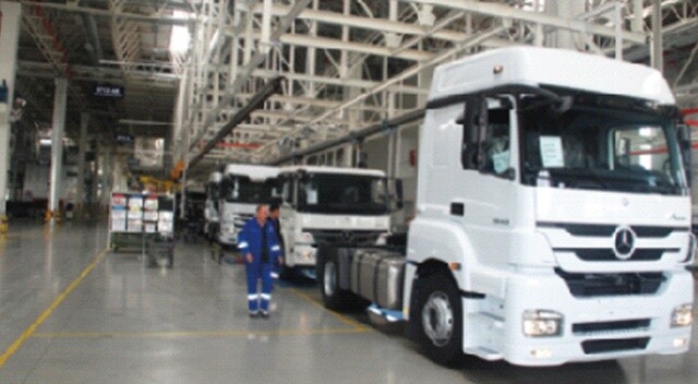Mercedes kamyonlar Aksaray’da testten geçecek