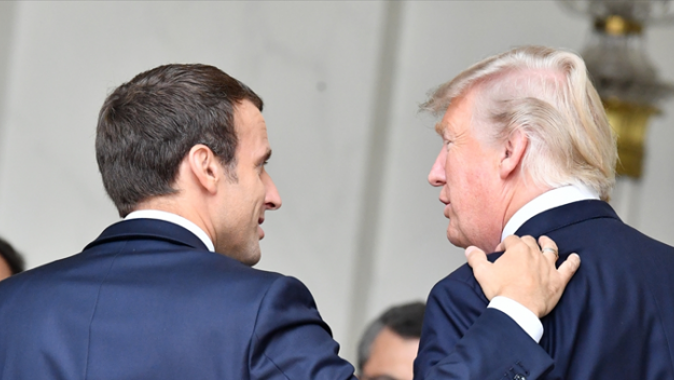 Trump ile Macron görüştü