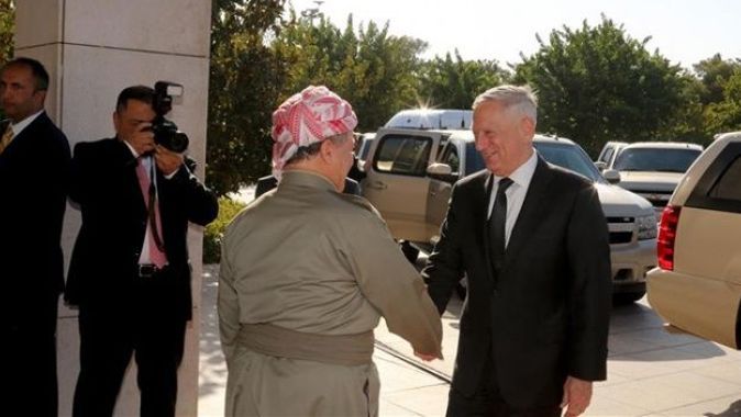 ABD Savunma Bakanı Barzani ile görüştü