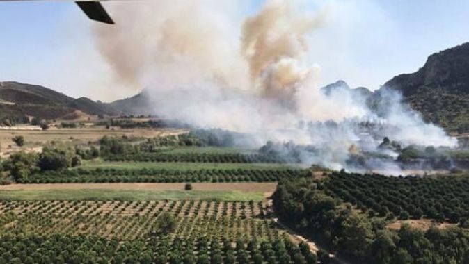 Antalya&#039;da yangın! Alevler evlere sıçradı