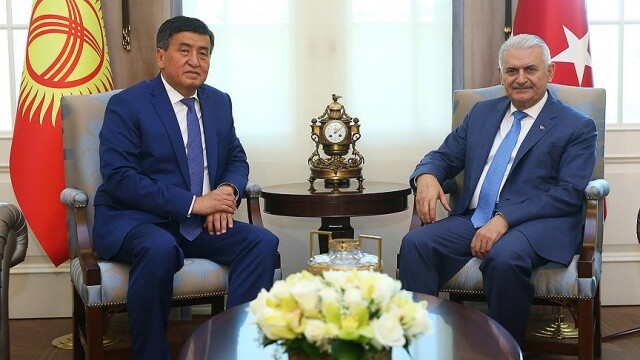 Başbakan Yıldırım, Kırgızistan Başbakanı Ceenbekov&#039;u kabul etti